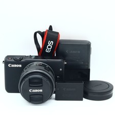 Canon EOS M10 Black Lens Kit Tested Excellent Condition with Accessories