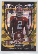 2021 Panini Prizm Draft Picks Crusade Gold Ice Patrick Surtain II #178 0dj0
