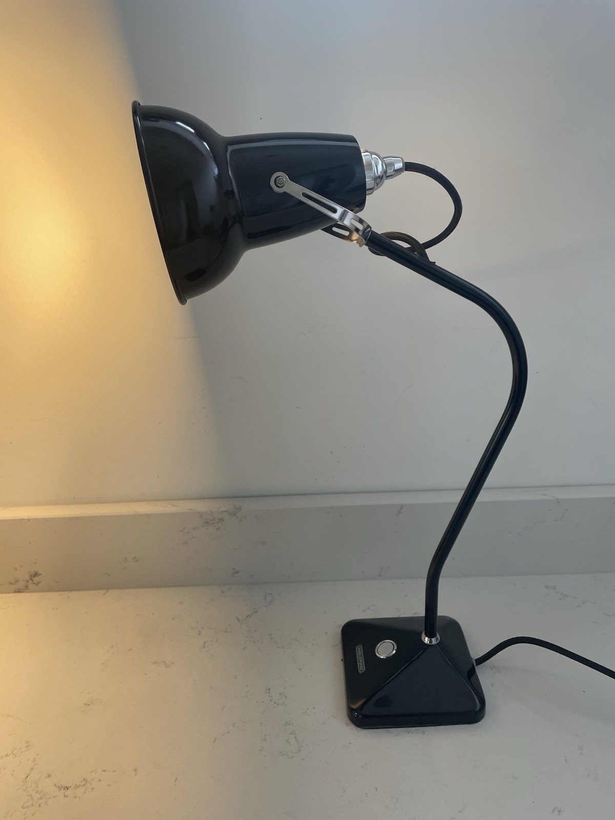 Anglepoise Original 1227 Mini £135 RRP Bedside Table Lamp Black Adjustable Shade