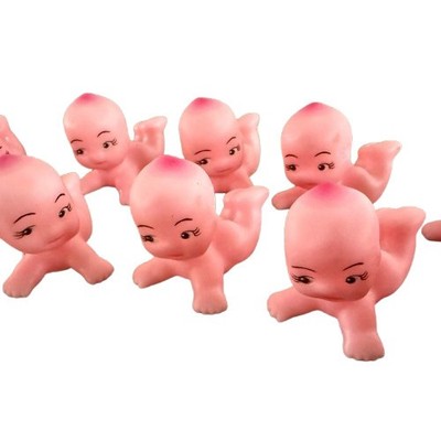 Set of 36 Pink Soft Vinyl Kewpie 1-1/2'' Baby Dolls