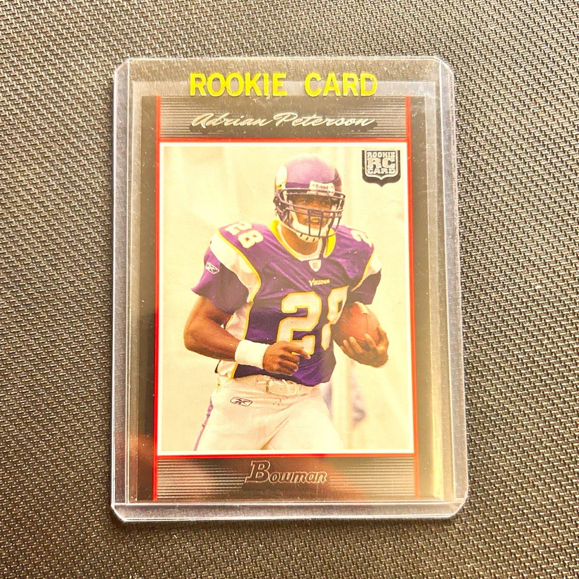 Adrian Peterson #126 Football Cards 2007 Bowman trading card — raw and PSA graded price guide