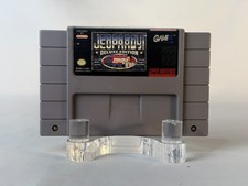 Jeopardy! Deluxe Edition SNES Super Nintendo Tested Working Cart Only Free Ship