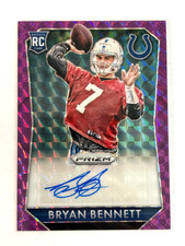 2015 Panini Prizm Rookie Signatures Violet Mosaic /30 Bryan Bennett Auto