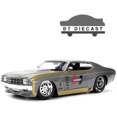 JADA BIGTIME MUSCLE HURST 1971 CHEVROLET CHEVELLE SS 1/24 DIECAST