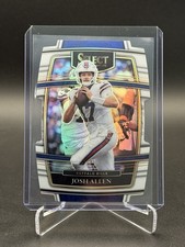 2021 Select Josh Allen White Prizm Die-Cut #6 Bills Concourse /99