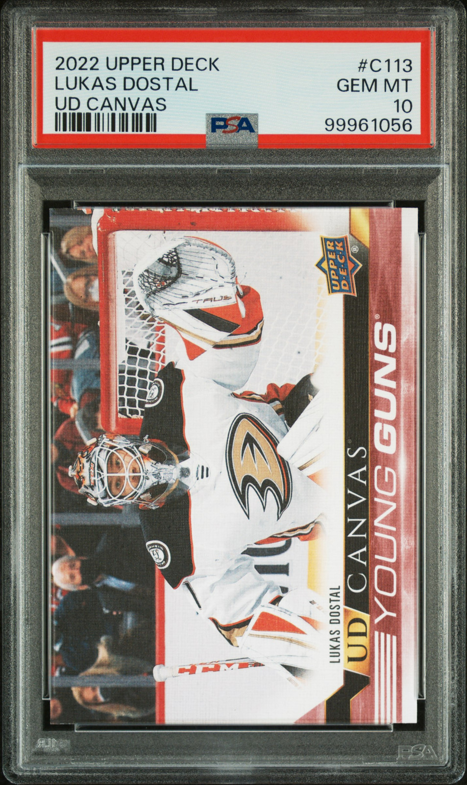 2022 Upper Deck Young Guns Canvas #C113 Lukas Dostal PSA 10
