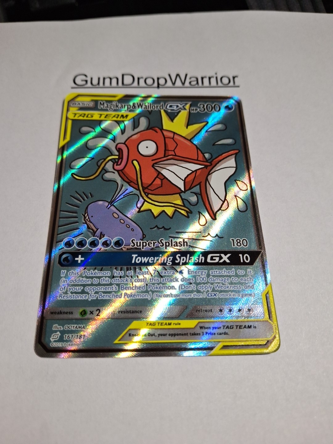 Magikarp & Wailord GX-161/181-Team Up-Alternate Art-*NM*