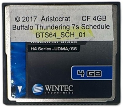 Wintec CF 4GB Industrial CompactFlash Card Aristocrat Buffalo Thunder 7s