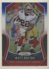 2019 Panini Prizm Red White & Blue Prizm Matt Breida #254 gp1