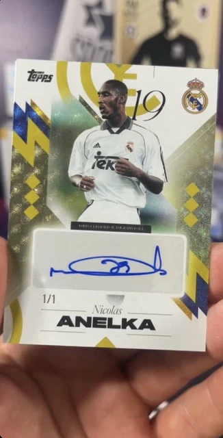 Nicolas Anelka, Los Blancos Autograph 1/1 - Topps Real Madrid Los Blancos