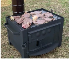Mini Granite Stone Barbecue Grill and Stove, Wood Burning Stove