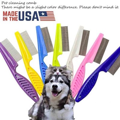 Flea Comb Cats Dogs Pet Hair Grooming Tool Deworming Brush Cleaning Tool USA