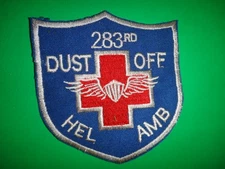 US Army 283rd Medical Detachment DUST OFF HELICOPTER AMBULANCE Patch