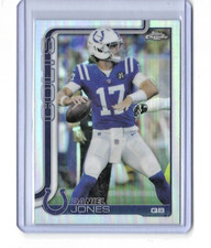 2025 Topps Chrome Daniel Jones Refractor #132 Detroit Lions