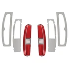 1970 1971 Ranchero Torino Wagon Taillight Lens Bezel & Gaskets Pair Left & Right