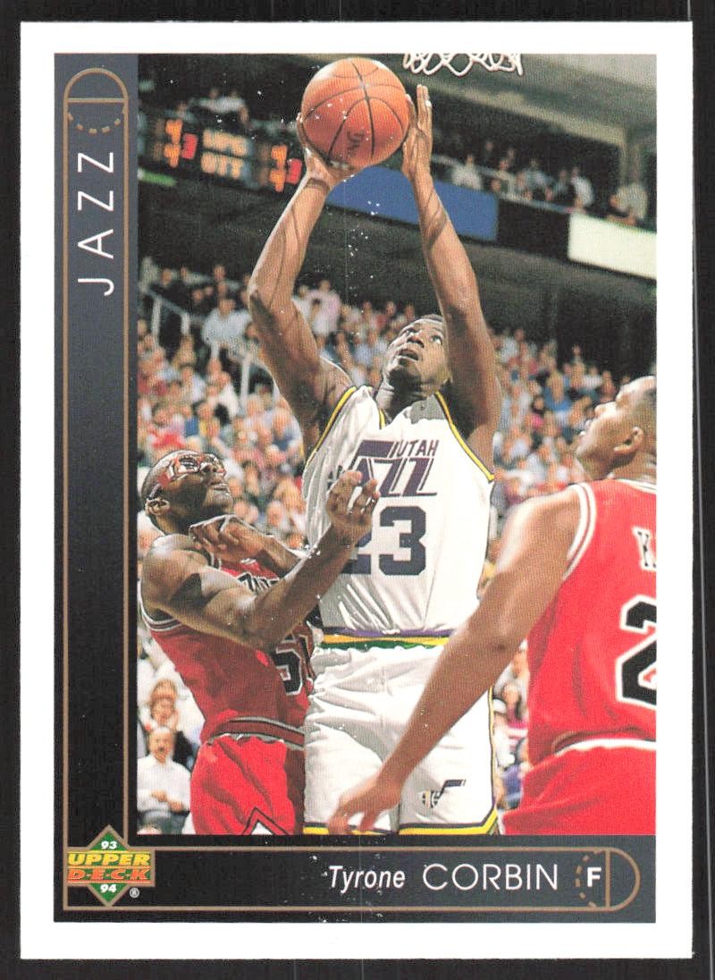 1993-94 Upper Deck Basketball #156 Tyrone Corbin Utah Jazz