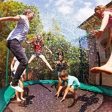 Net-Safe Trampoline Sprinkler, Backyard Water Accessory for Family Entertainment