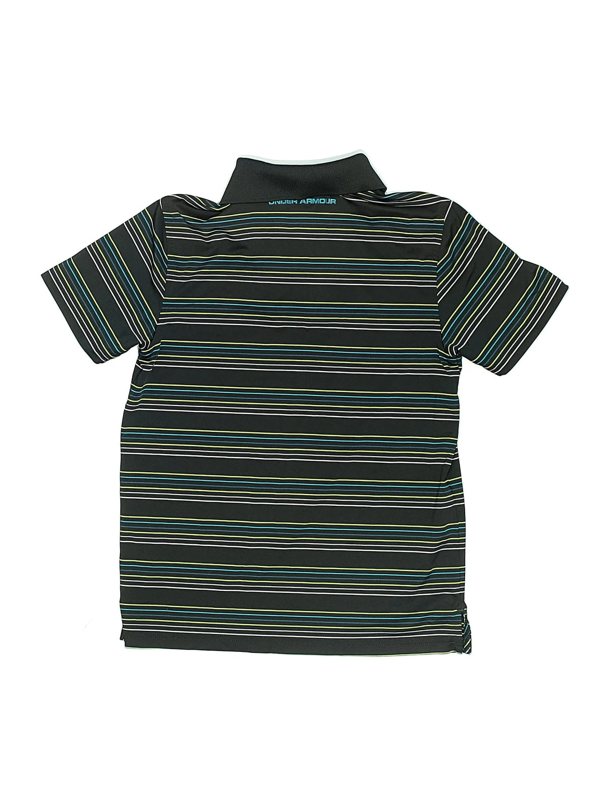 Under Armour Boys Green Short Sleeve Polo S Youth thumbnail 2