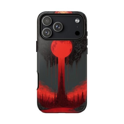 Blood Moon Cathedral Gothic Monolith | Tough Phone Case | iPhone, Galaxy, Pixel