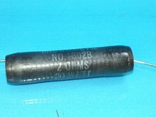 OHMITE 2 OHM 5 RESISTOR 20 WATT CERAMIC WIRE WOUND NOS ORIGINAL PACKAGE SINGLE