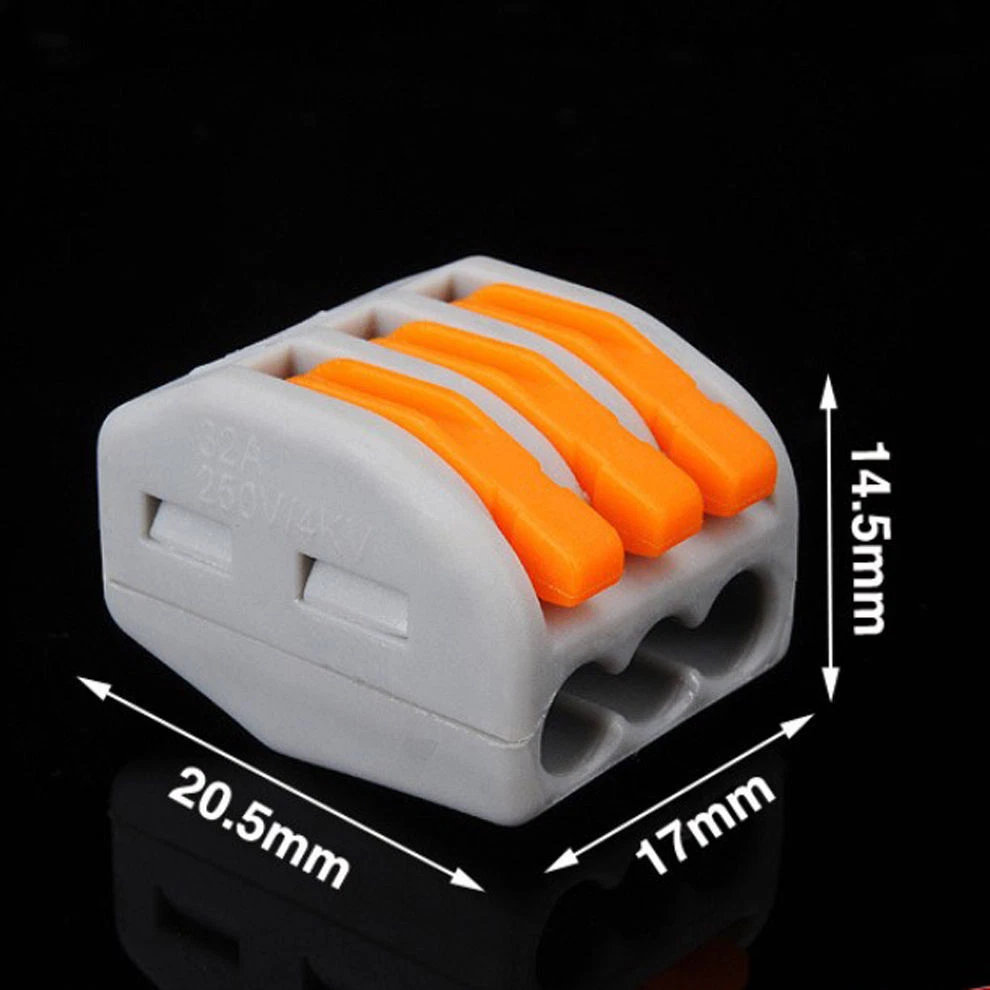 Electrical Cable Connector Terminal Wire Block Cable Clamp Reusable Spring Liver