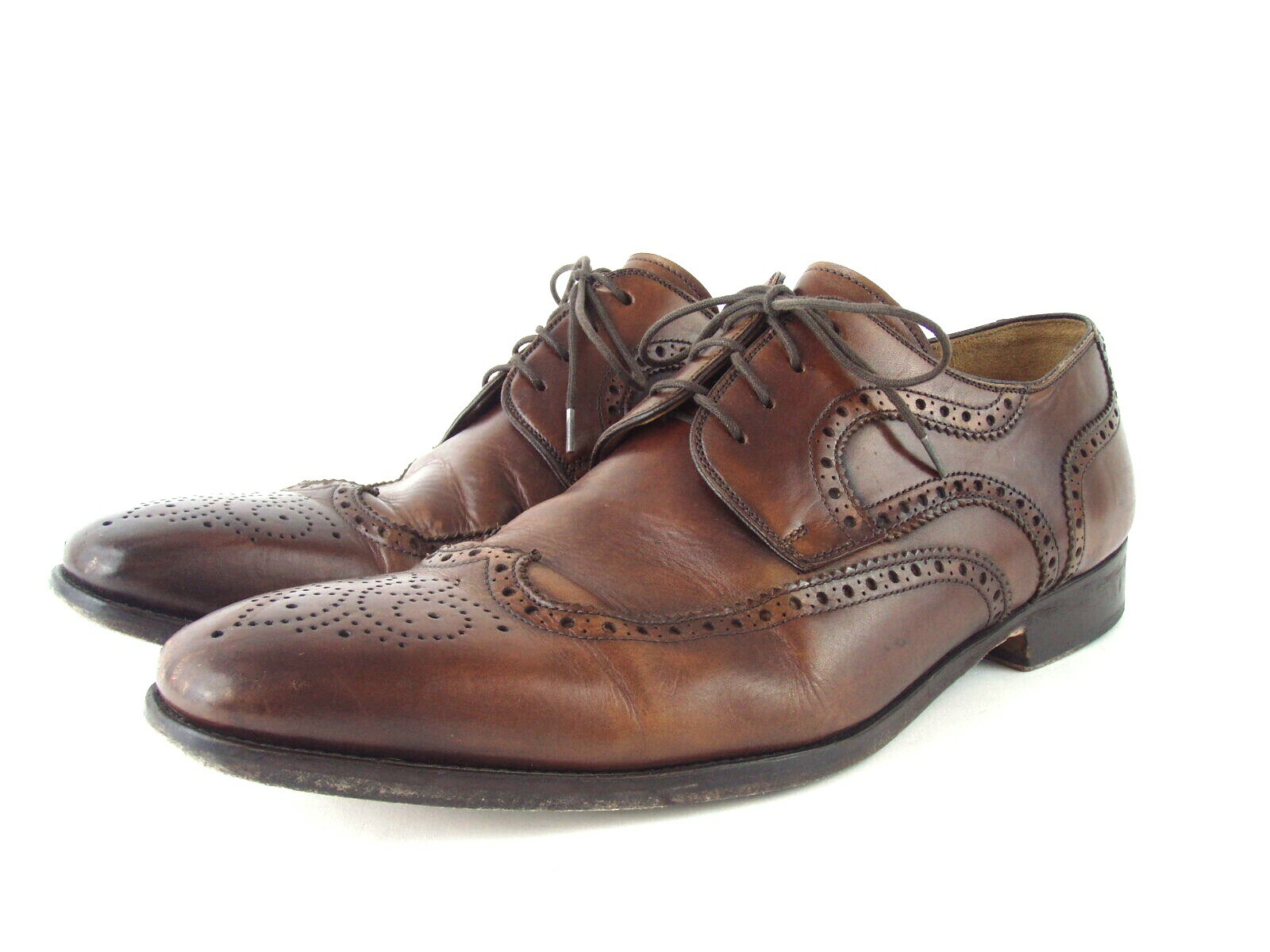 Brown Leather Wingtip Oxfords 