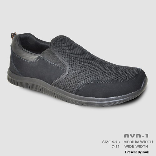 VANGELO Professional Slip Resistant Women’s Work Sneaker Shoe AVA-1 Black - Foto 1 di 8