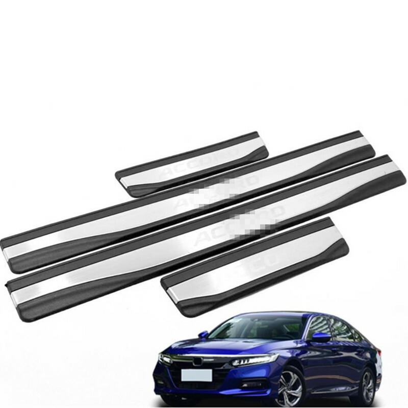 Exterior Door Sill Scuff Plate Protector Cover Trim For Honda Accord 2018-2022