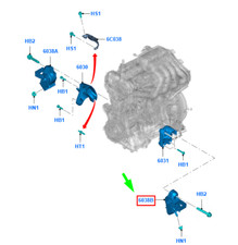 Support moteur Ford RANGER