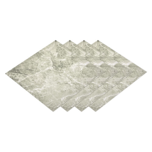 Peel and Stick Floor Tile, 4Pcs Thickened Frosted for Kitchen, Light Grey - Picture 1 of 7