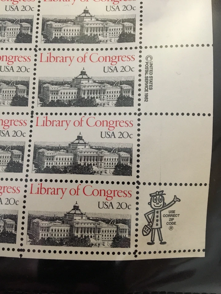 Scott # 2004, 20 cent Library of Congress - Image 2 of 3