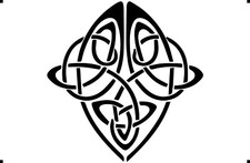 Celtic knot mylar stencil, 190 micron reusuable flexible stencil