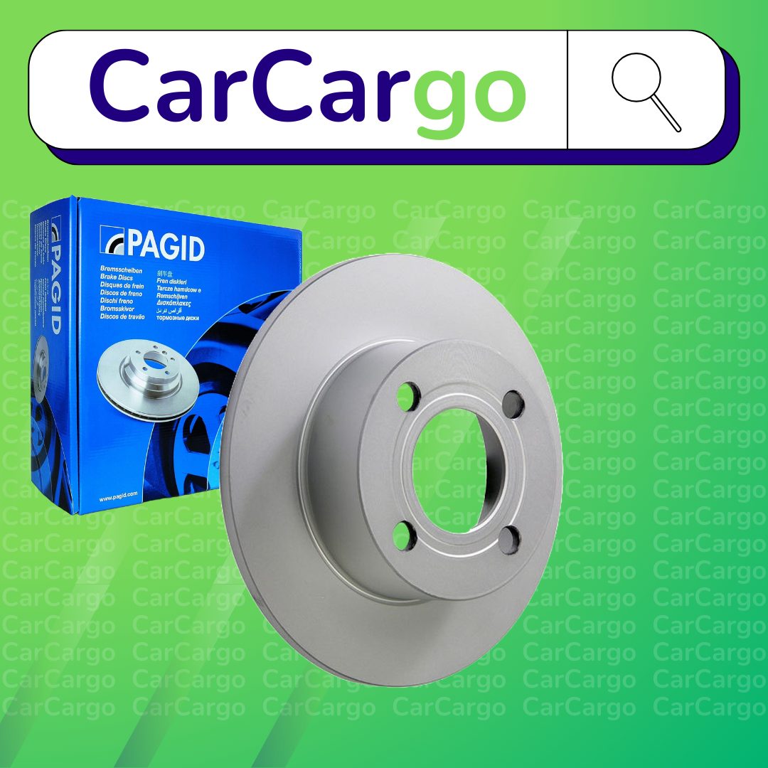 Pagid Solid Rear Brake Discs Pair For Audi 90 2.0 20V 1989-1991 245 mm