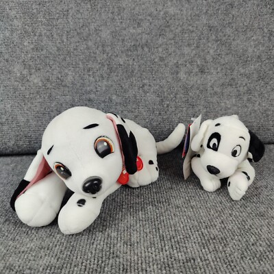 Disney 101 Dalmations Puppy Dog Plush Lucky Patch Stuffed Animal Dalmation Spots