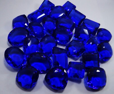 2500.cts Natural Blue Tanzania &Tanzanite Mix Shape Gemstone Certified 28Pcs lot