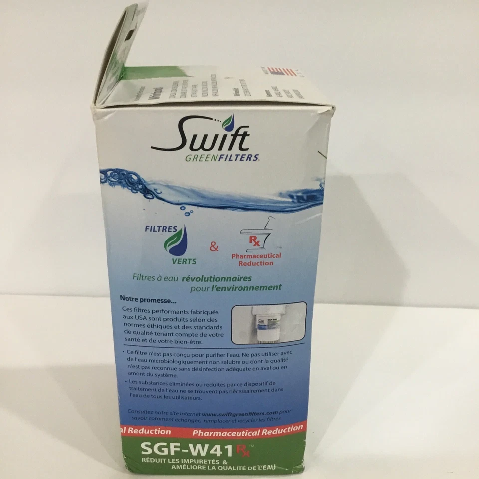 NEW SWIFT GREEN SGF-W41 REFRIGERATOR WATER FILTER WHIRLPOOL 8171414 3749926 - Image 2 of 4