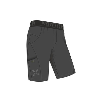 Montura niska bermuda black nero ardesia delavé pantaloncini climbing new tre...