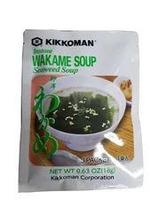 Kikkoman Instant Wakame Seaweed Soup 0.63 oz (18g) Made in Japan