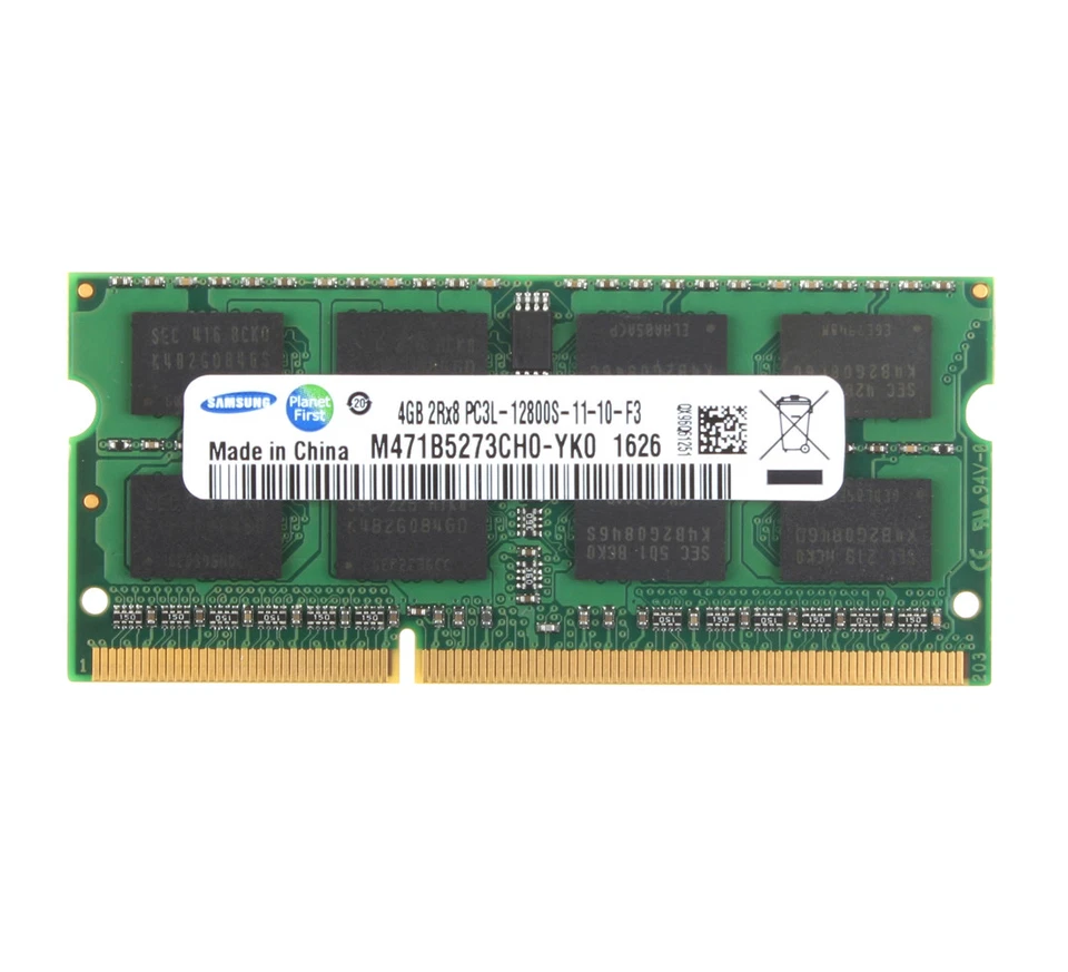 Samsung 8GB 2X 4GB 2RX8 DDR3L 1600MHz PC3L-12800S 204PIN SODIMM Laptop RAM 1.35V - Image 3 of 4