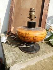 RIDGEWAY HUNTING SCENES LAMP INTACT  DUSTY EX HOUSE CLEARANCE BARGAIN 