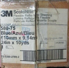 3M 580-075 Scotchlite Reflective Sheeting Blue