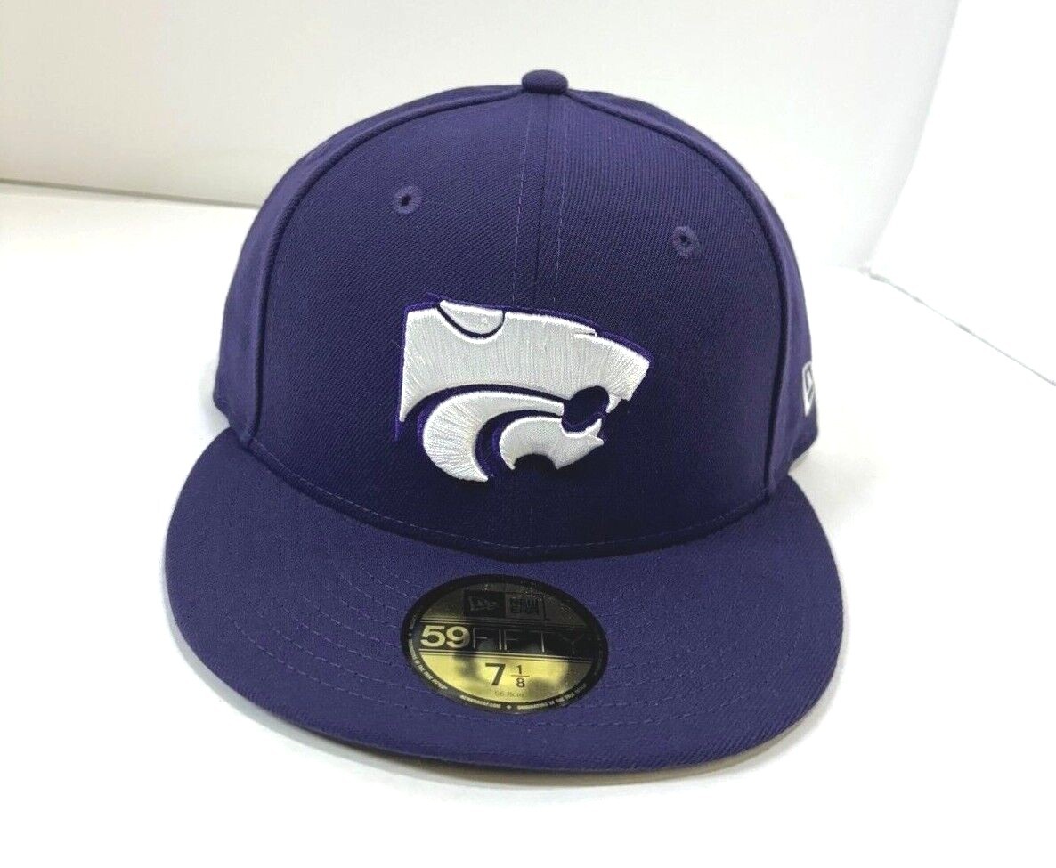 Kansas State Wildcats NCAA NE Fitted Hat ~ Purple/White | eBay