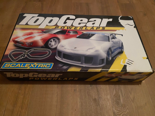 Scalextric Top Gear Powerlaps, Track With Lap Timer & Cars, Boxed, Used, Working - Picture 3 of 21