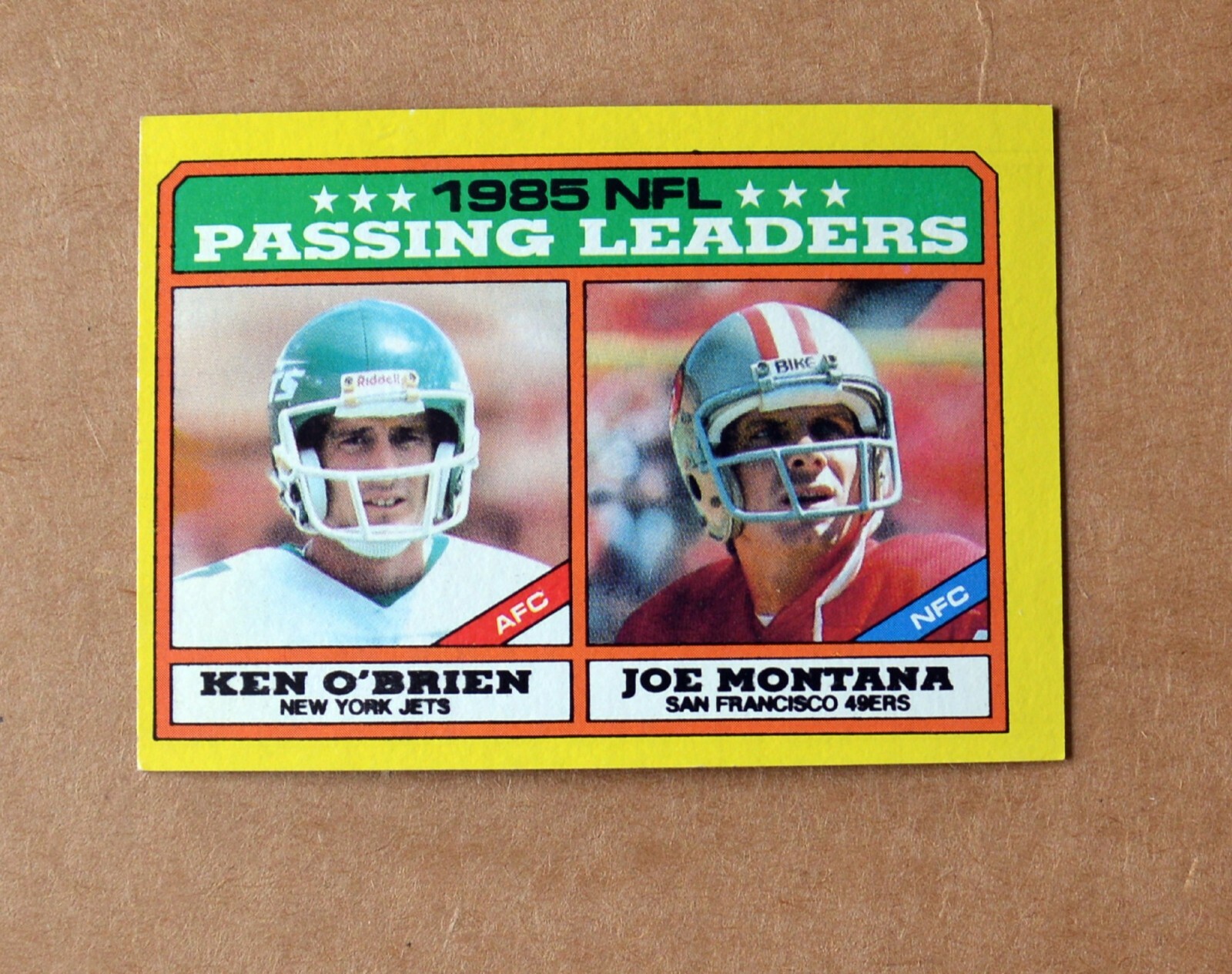 1986 TOPPS PASSING LDRS 225 JOE MONTANA FOOTBALL CARD ERROR INK ODDBALL NRMT eBay
