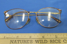 Vintage Womens Eyeglass Frames with Flower Leaf Stem Decoration On Frame