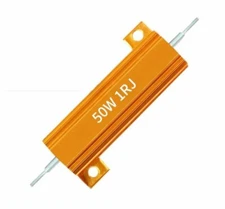 3pcs RX24 50W Gold Aluminum Metal Shell Case Wire wound Resistor 1R/4R/8R