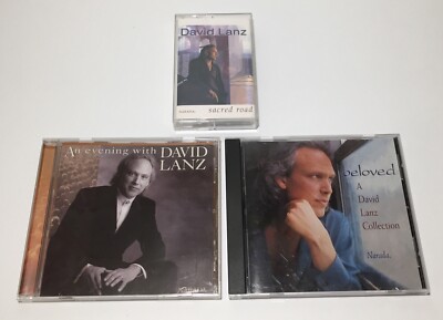 David Lanz Music Two CDs And One Cassette Evening Beloved Collection Sacred Road