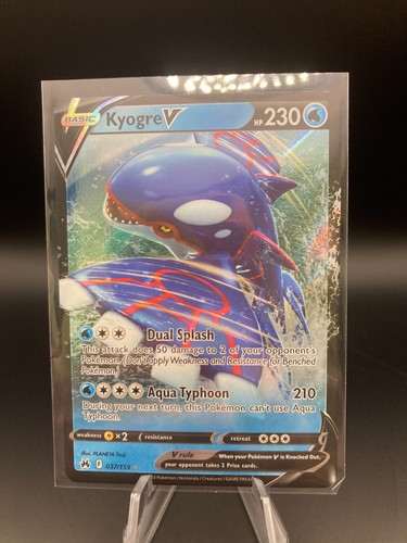 Pokemon TCG - Kyogre V - Crown Zenith 37/159 - Near Mint