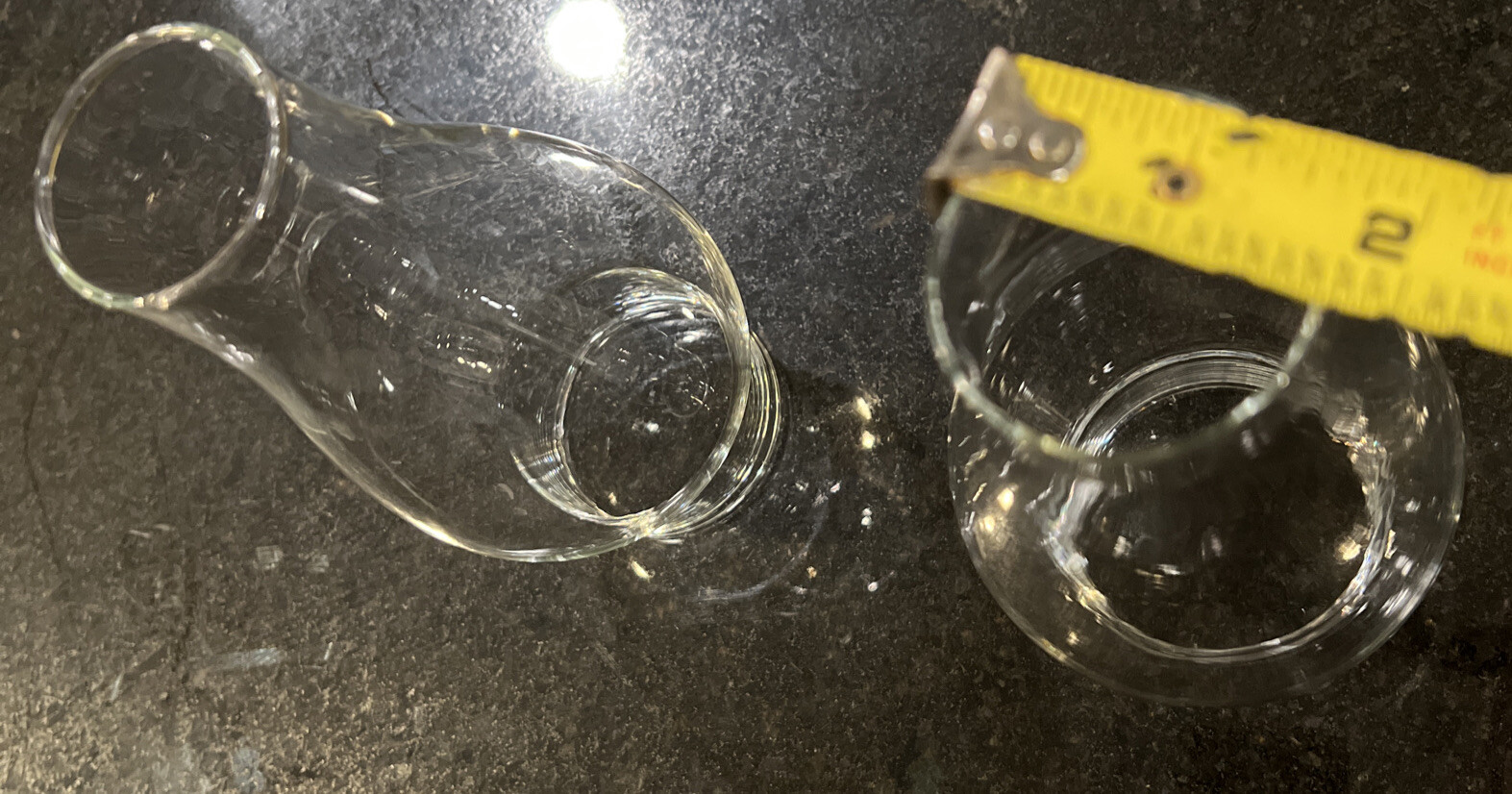 2 Lamp Shade Glass Replacement Vintage Oil Lamp Shade Clear Chimney