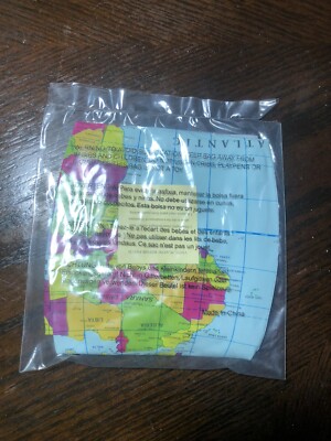 INFLATABLE 11 INCH BLUE WORLD GLOBE Hand 2 Mind - inflate earth ball map new